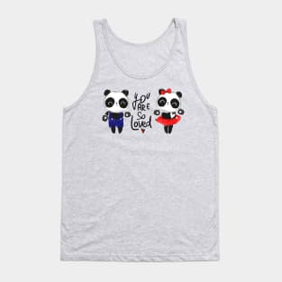 Panda Couple Loved Tank Top